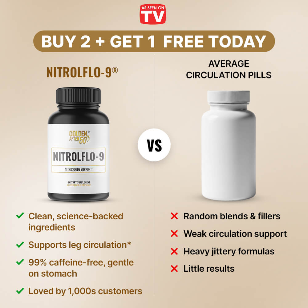 Golden After 50 Facebook ad: Support Healthy Circulation