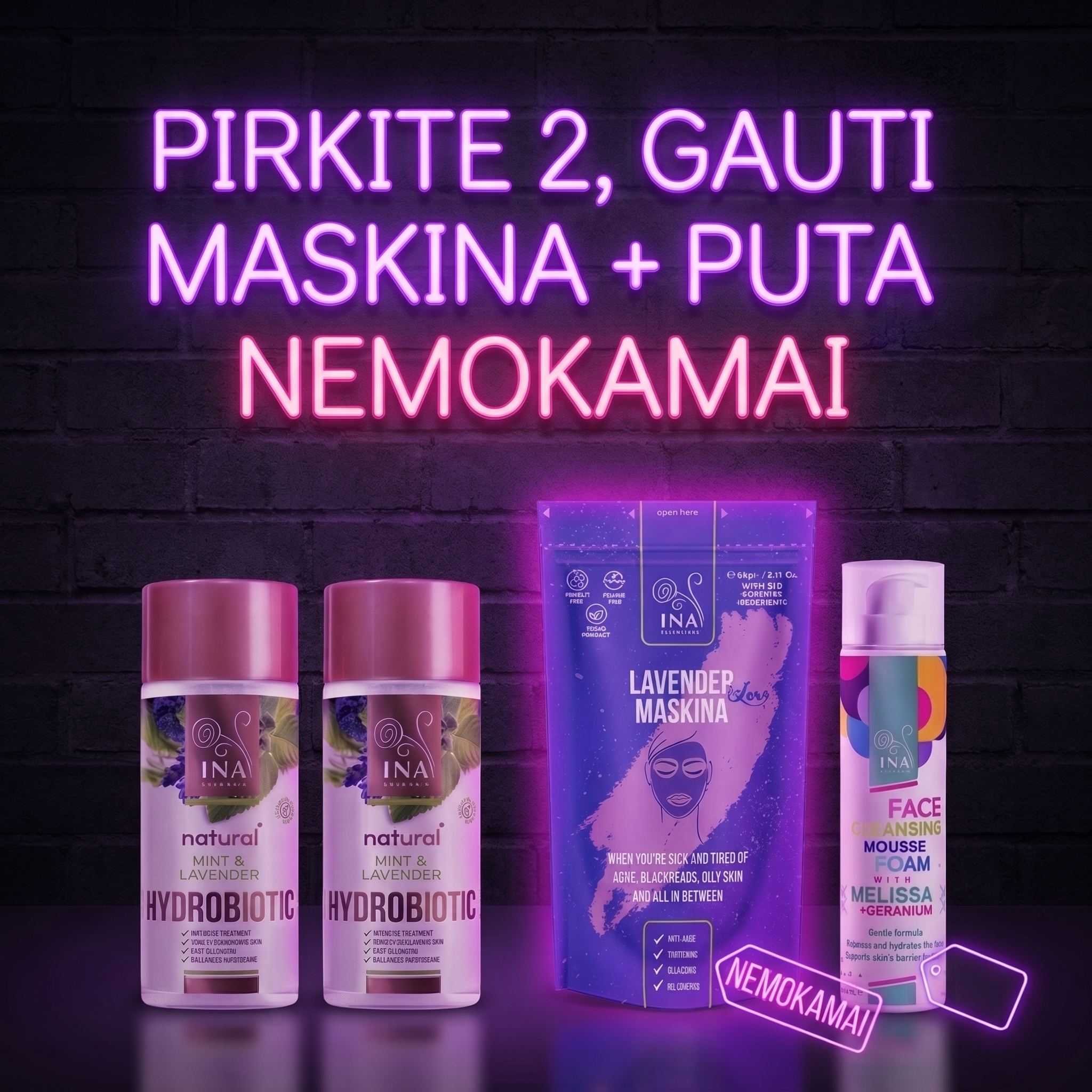 Šeimos Organinė Kosmetika - InaEssentials.lt Facebook ad