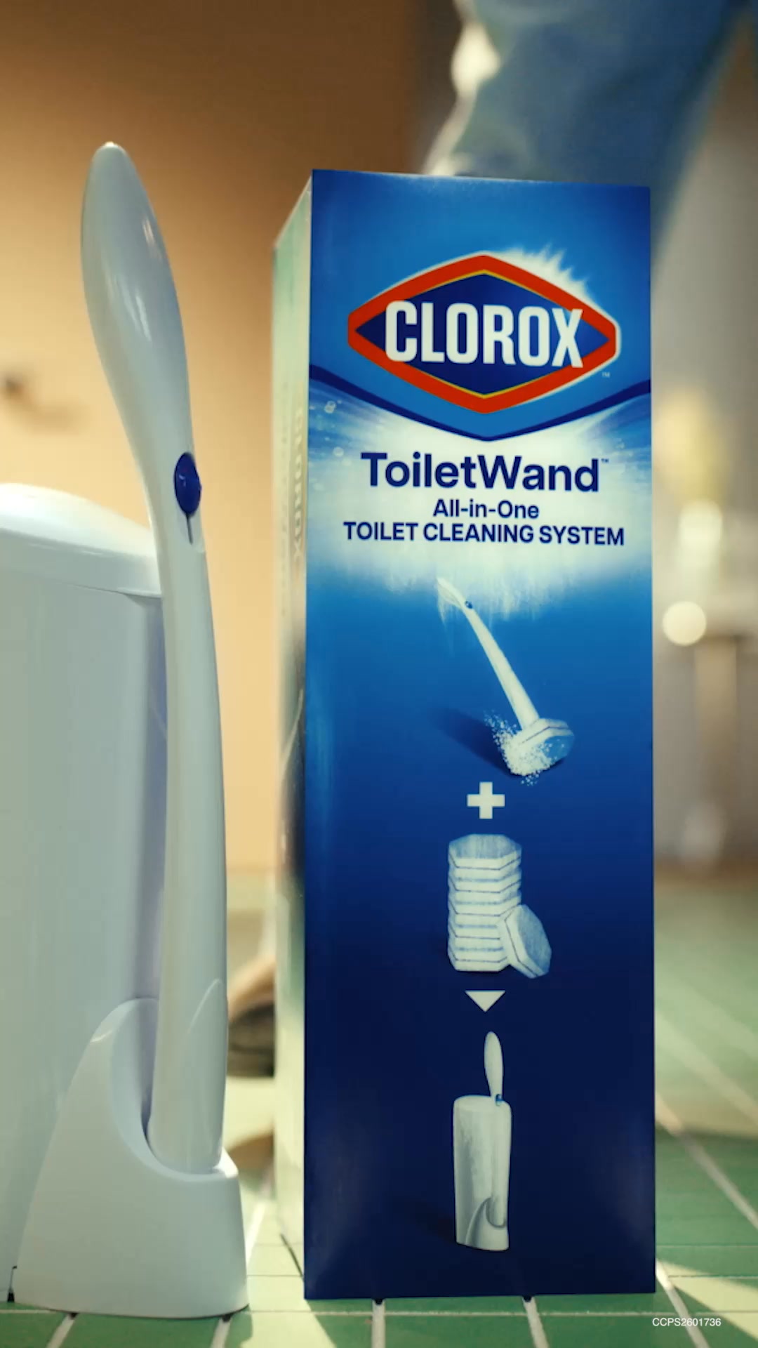 Clorox Facebook ad: Click. Clean. Toss.