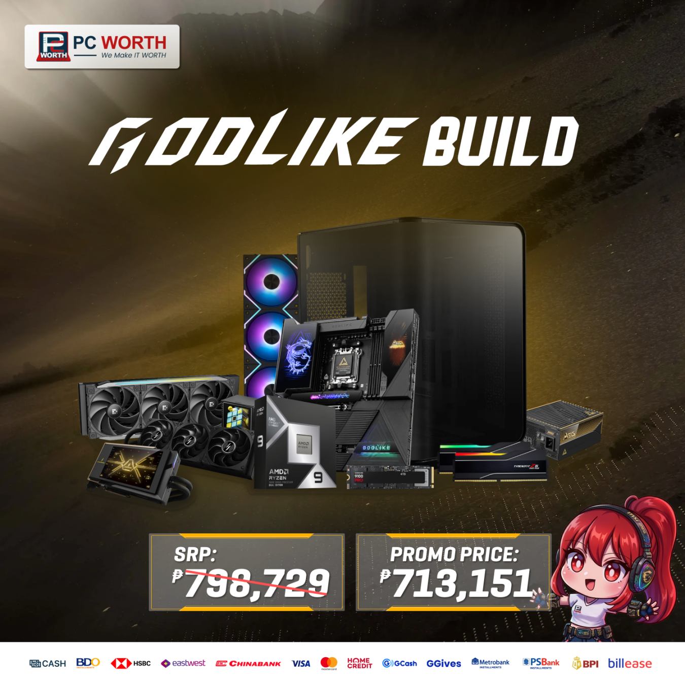 PC WORTH Facebook ad