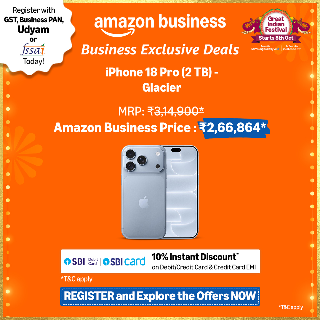 Amazon Business India Facebook ad: Get Wholesale prices and up to 10% Welcome…