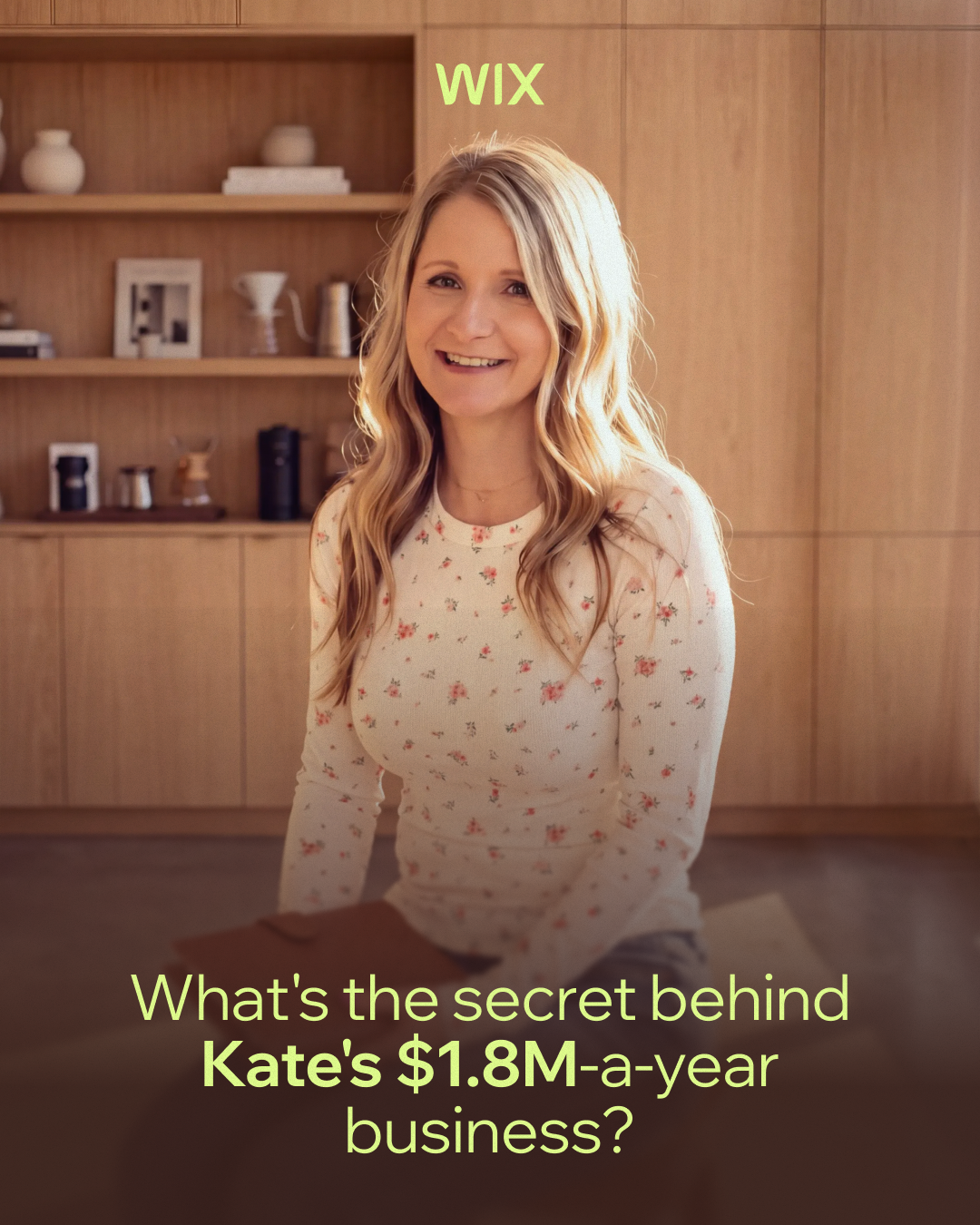 Wix Facebook ad: One platform. $1.8M a year.