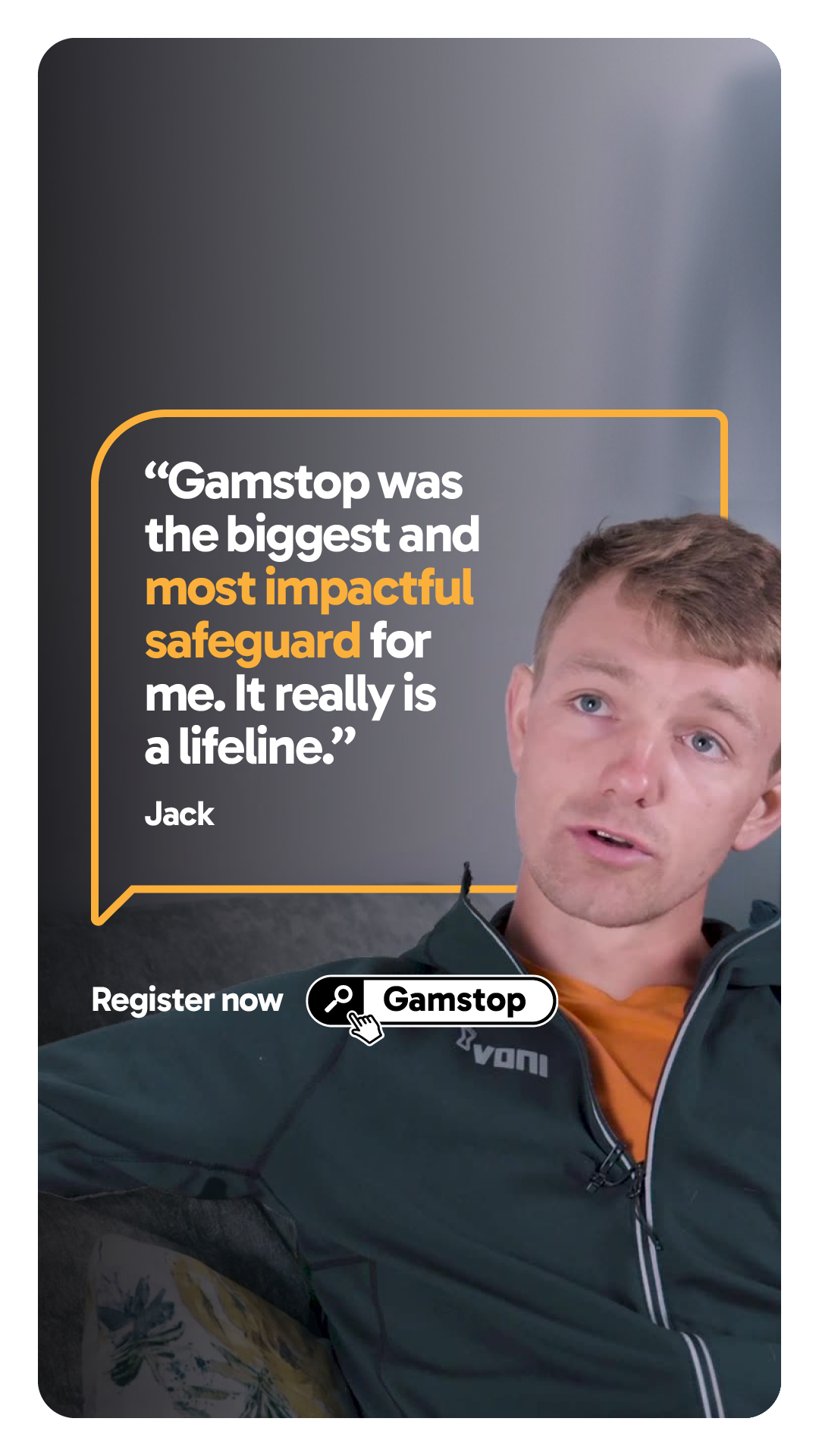Gamstop Facebook ad