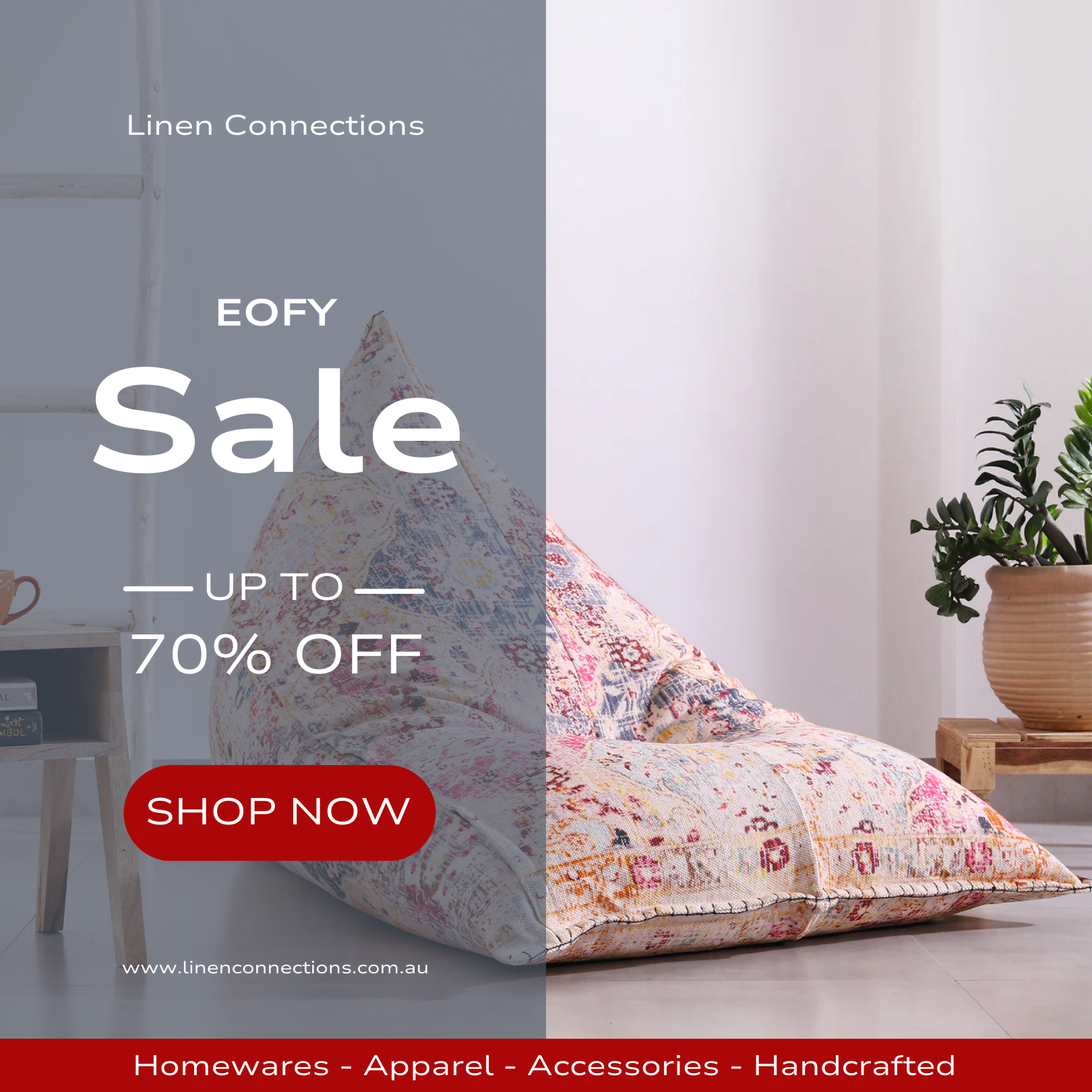Linen Connections Facebook ad