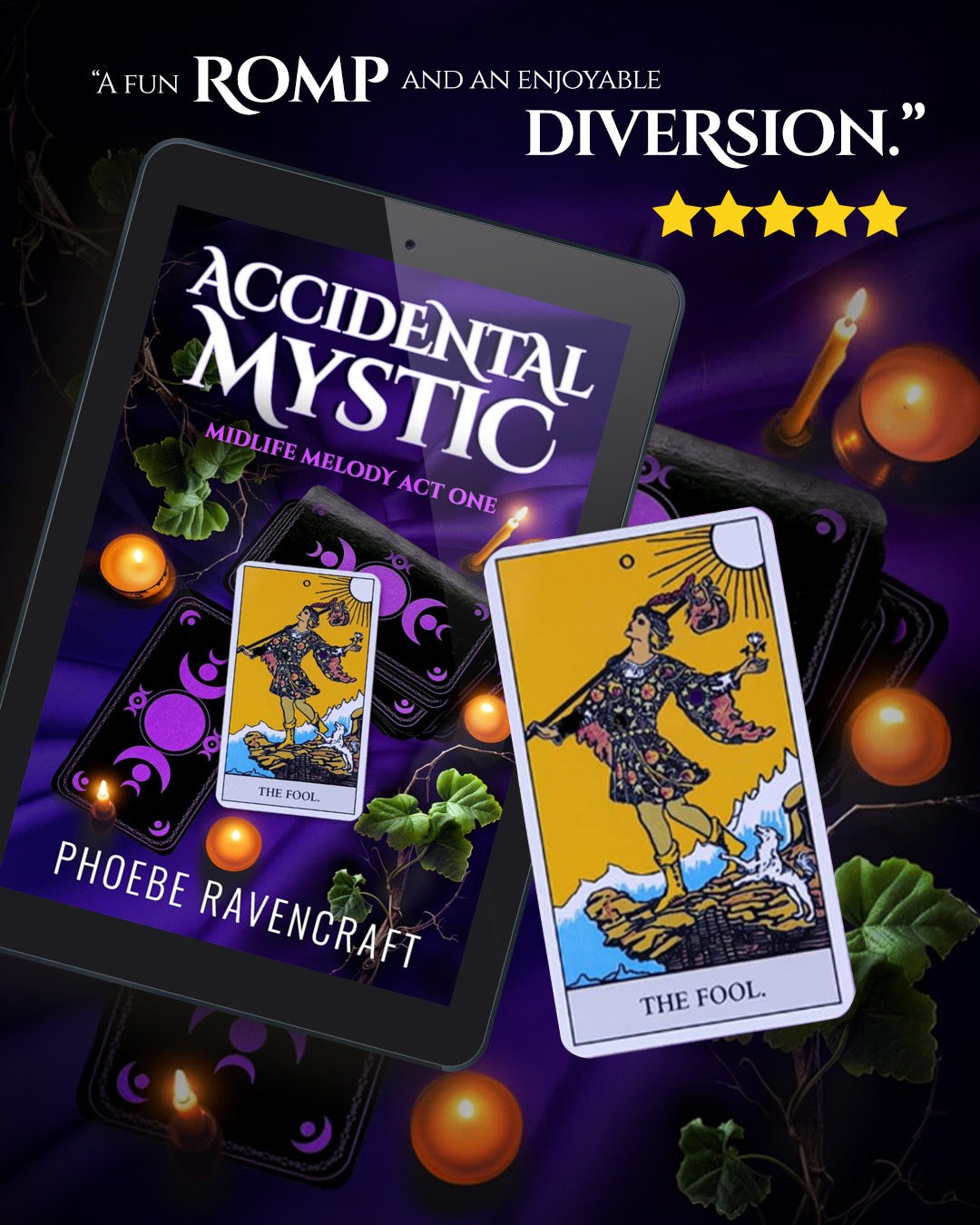 Phoebe Ravencraft - Author Facebook ad: MAGIC & MAYHEM in Kindle Unlimited