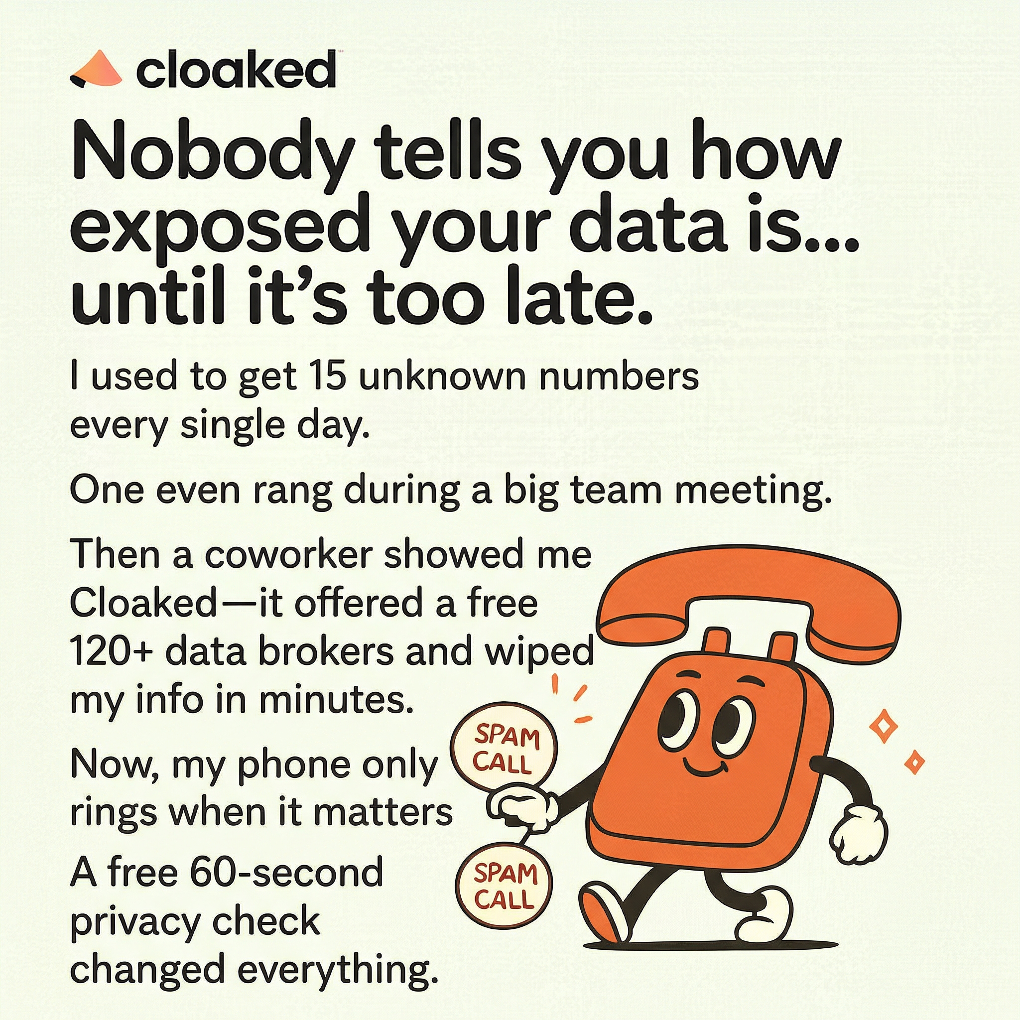 Cloaked Inc. Facebook ad