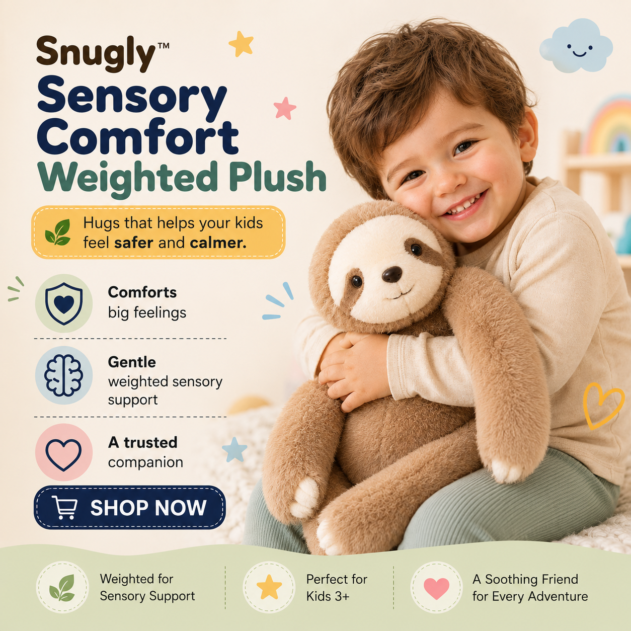 Wellcrux Facebook ad: Help Your Child Feel Calm