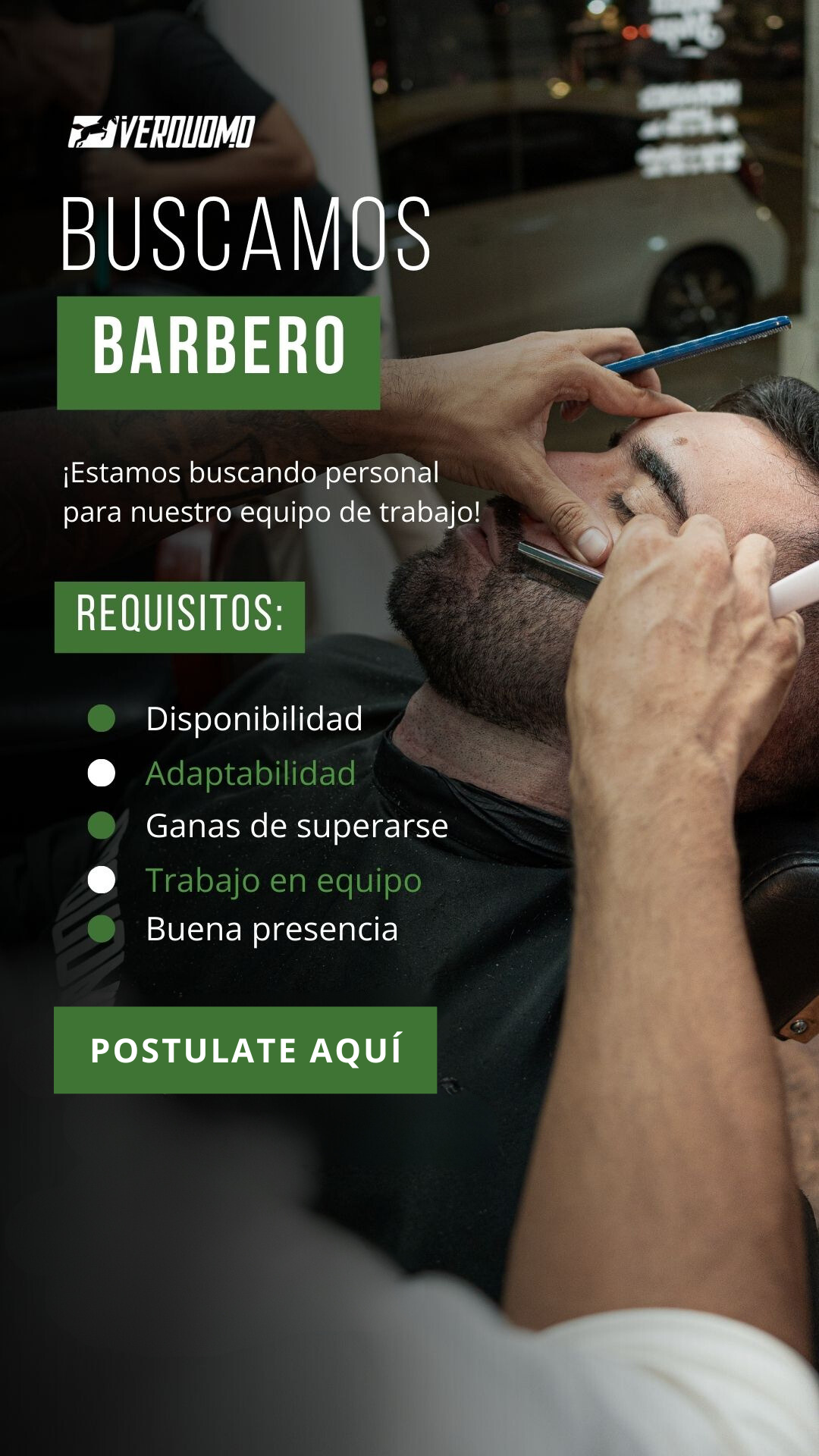 Vero Uomo Barber Shop Facebook ad from Sep 11, 2025