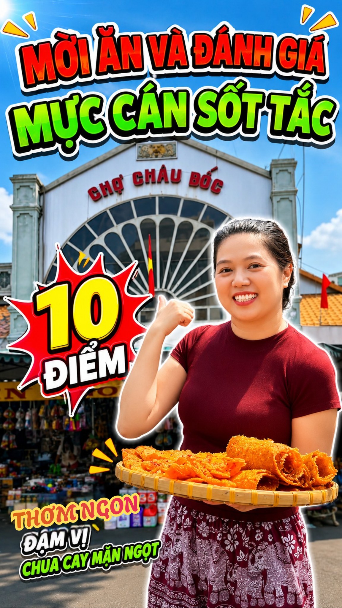 Tasty Food - Khô Ngon Sỉ Lẻ Facebook ad: CÔ BA TASTY ĐI ĐẾN CHỢ CHÂU ĐỐC…