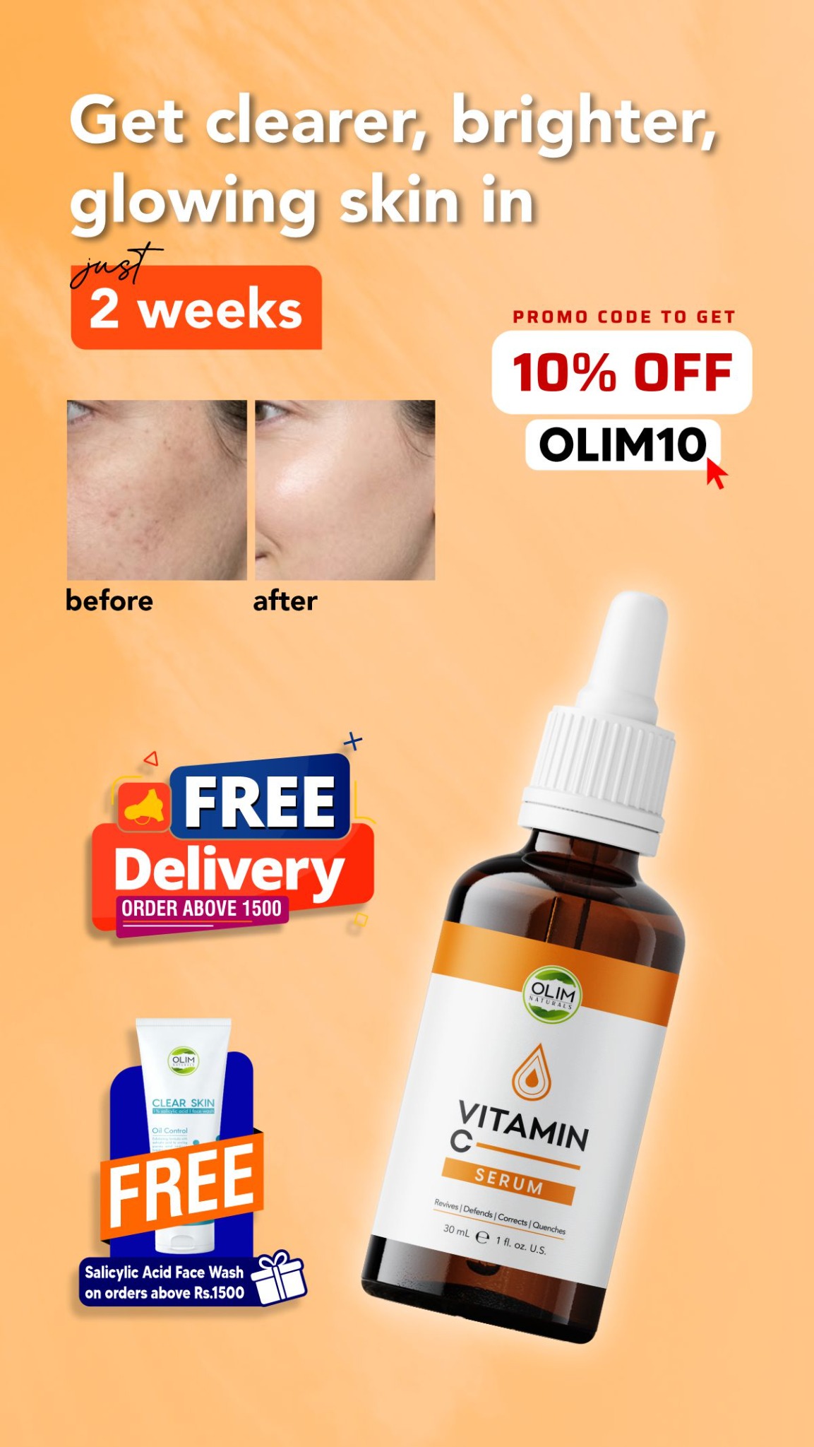 Olim Naturals Facebook ad
