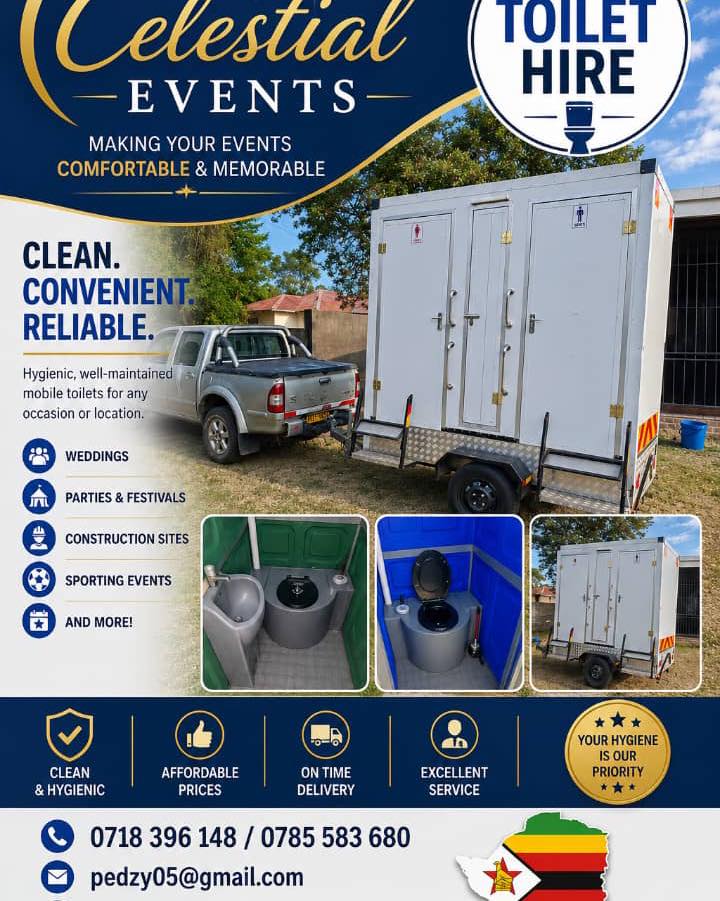 Celestial Events 2 Facebook ad: For All Portable, VIP,Showers, Tents And Chairs.