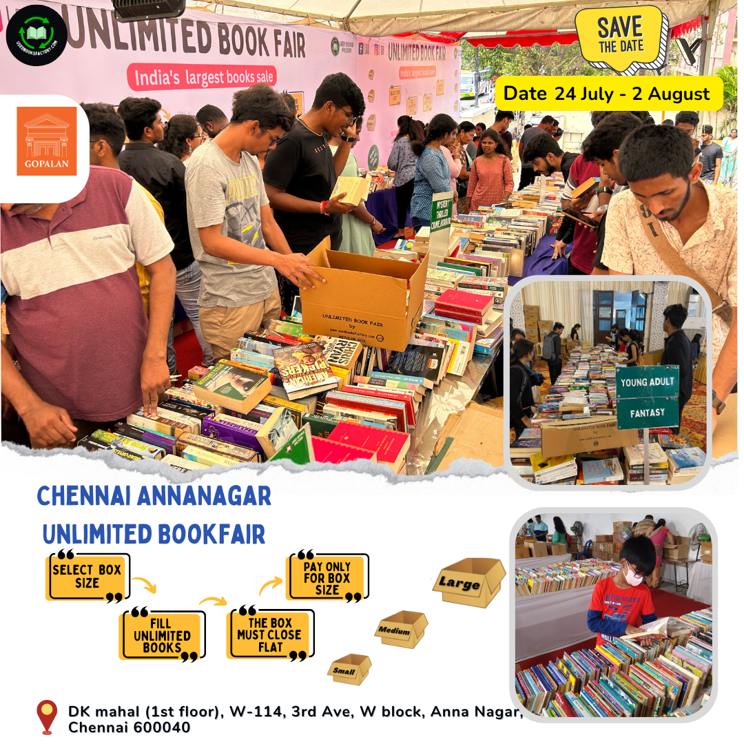 Usedbooksfactory.com Facebook ad: Chennai AnnaNagar Unlimited Bookfair