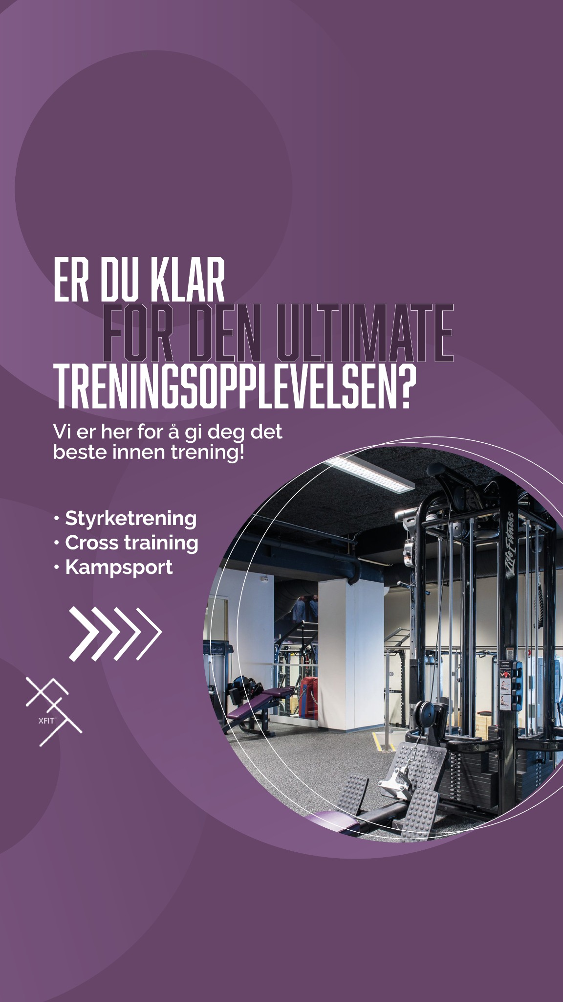 Xfit stavanger Facebook ad from Oct 28, 2025