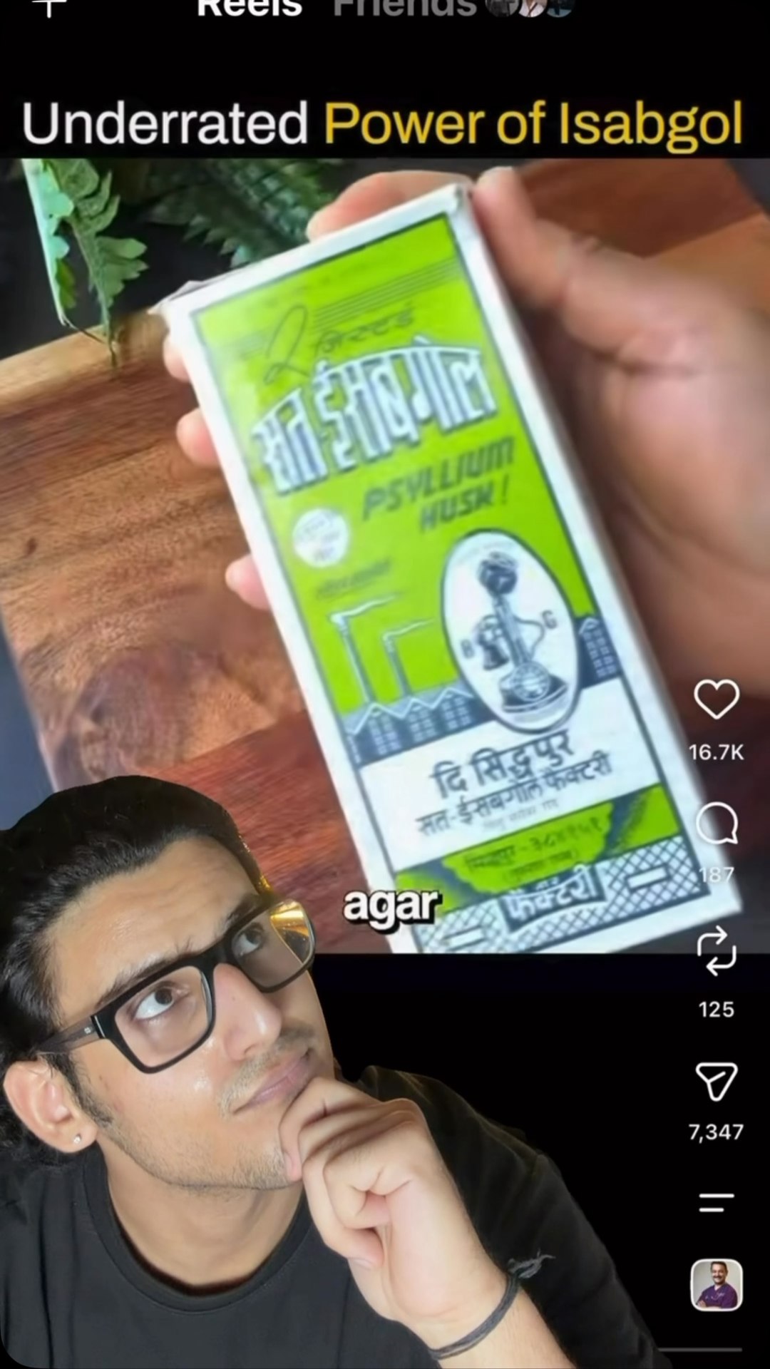 Plix Facebook ad: Start your day with Isabgol (Psyllium Husk) for…