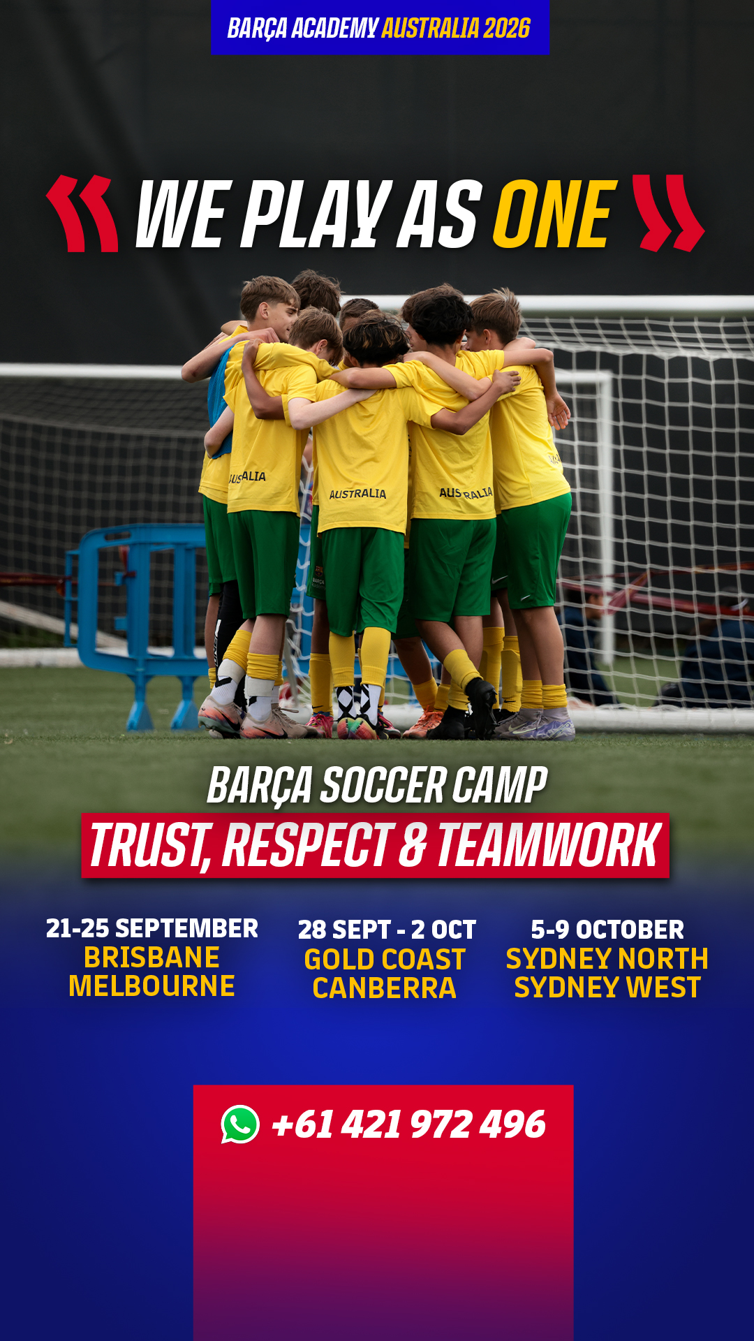 Barça Academy Australia & New Zealand Facebook ad