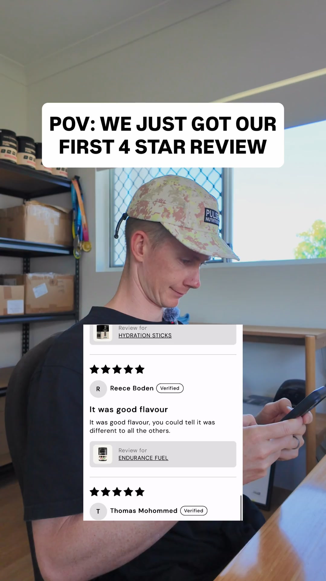 Pulse Nutrition Facebook ad: The 4 Star Review We're Proud Of