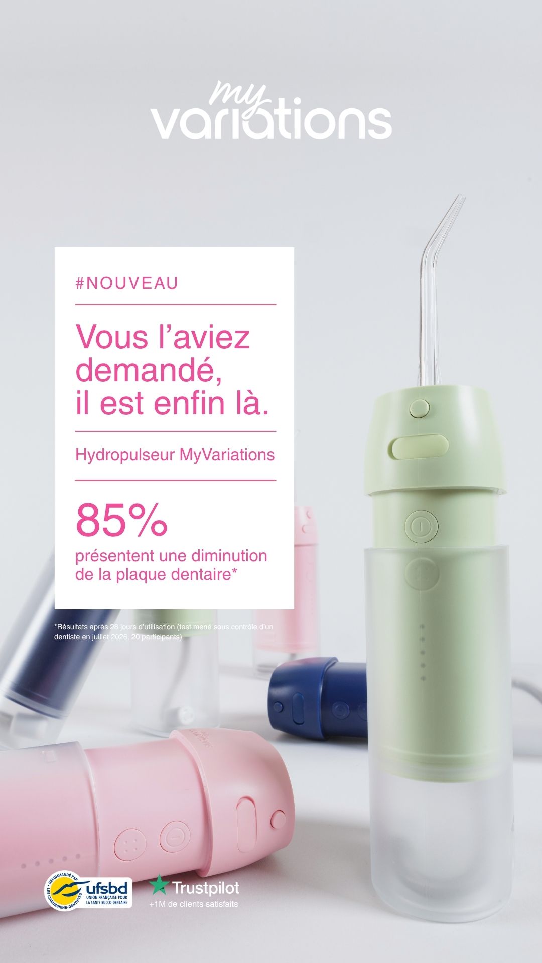 My Variations Facebook ad: L'hydropulseur MyVariations.