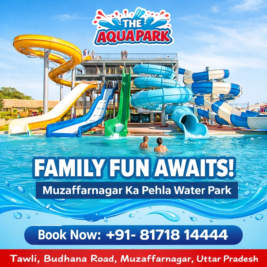 The AquaPark Facebook ad: Muzaffarnagar's First & Finest Water Park is Here!