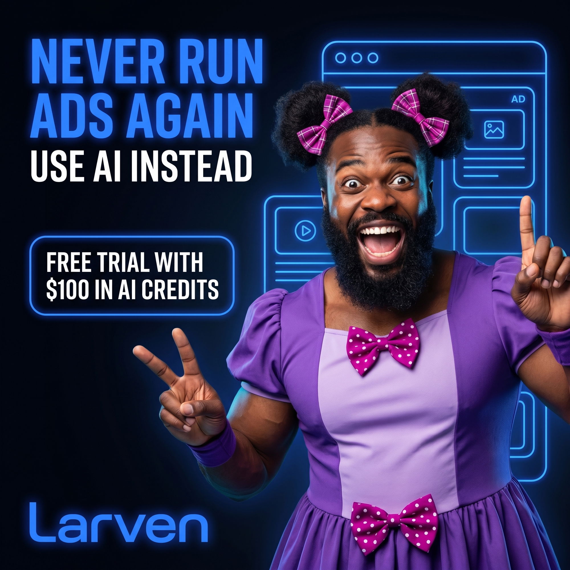 Larven AI Facebook ad