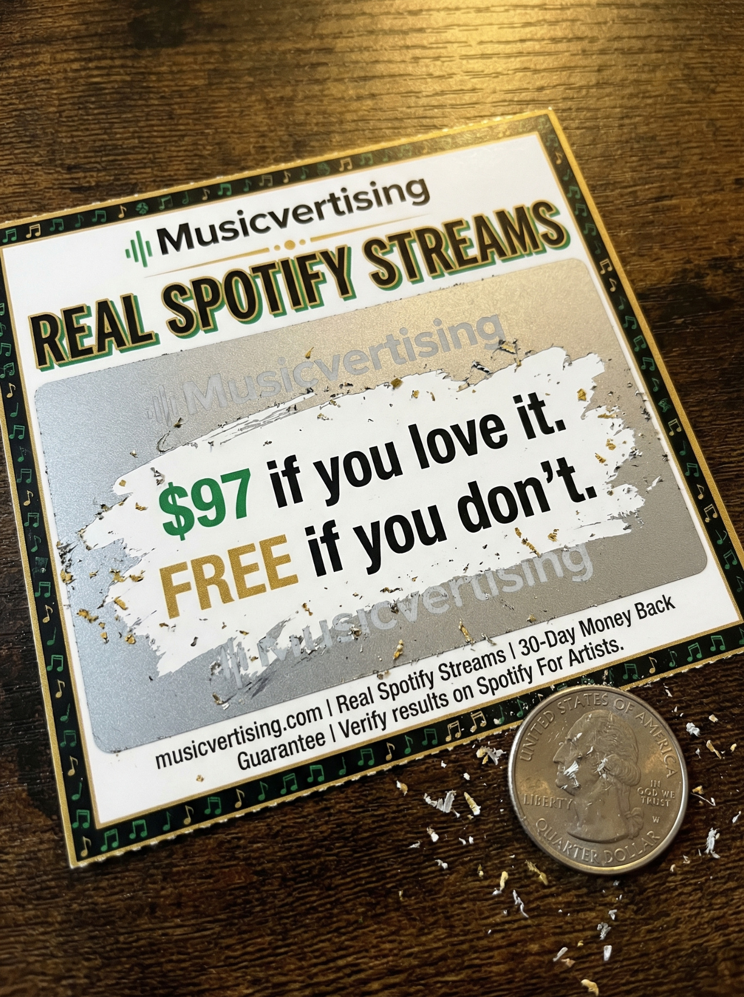 Musicvertising Facebook ad