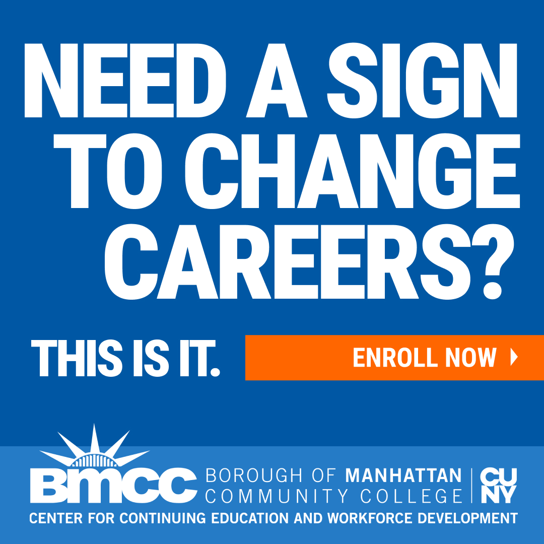Borough of Manhattan Community College/CUNY Facebook ad: Find Your Next Career with BMCC