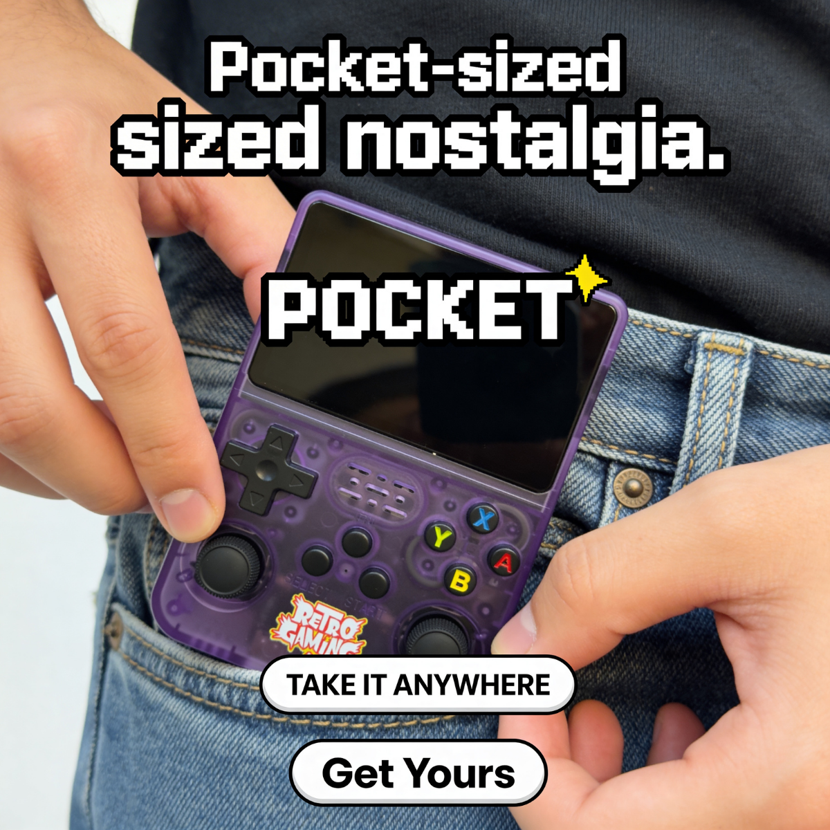 Retro Gaming Fun Facebook ad: 50%OFF Retro Gaming Fun