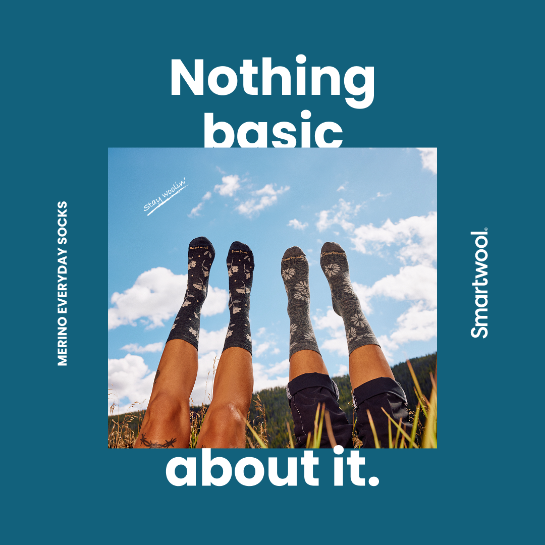 Smartwool Facebook ad: Start every day on the comfiest foot.