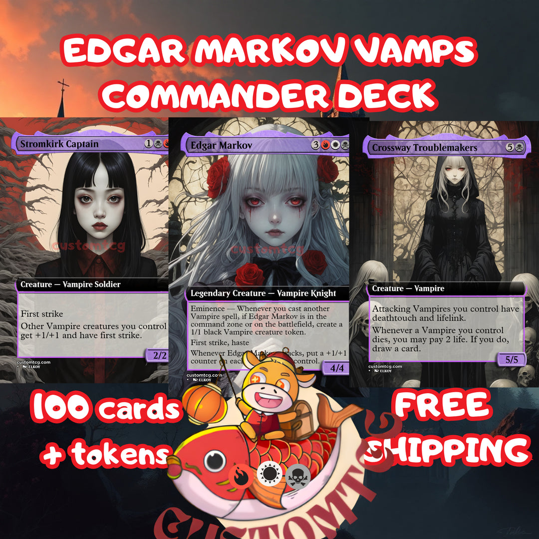 Elkoytcg Facebook ad: Custom Commander Decks