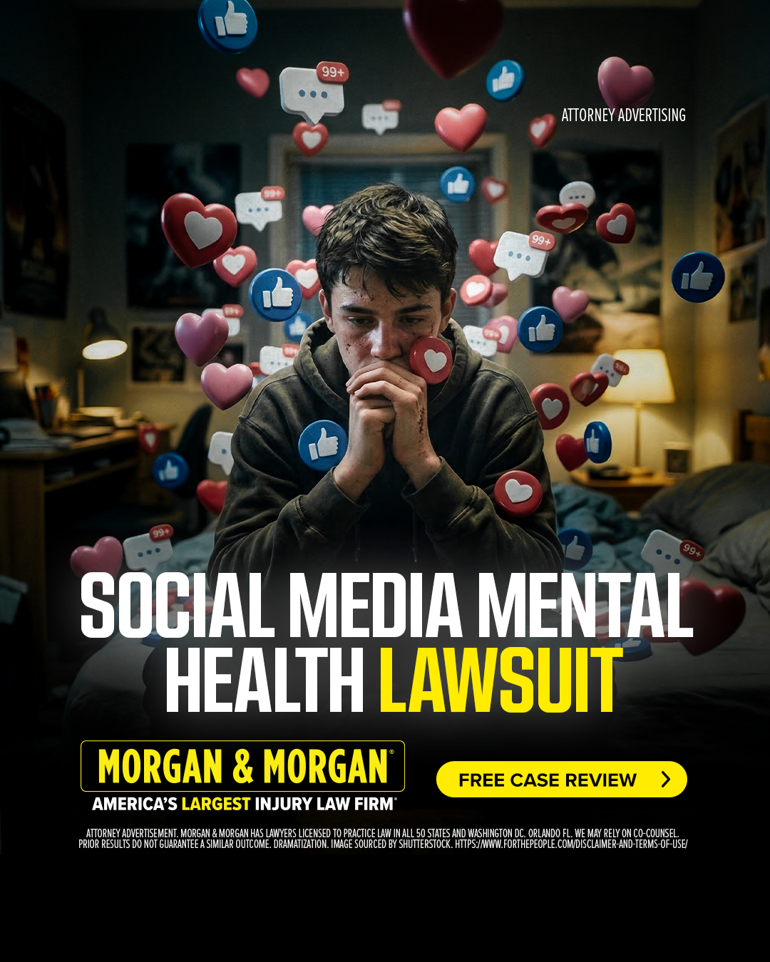 Morgan & Morgan Facebook ad