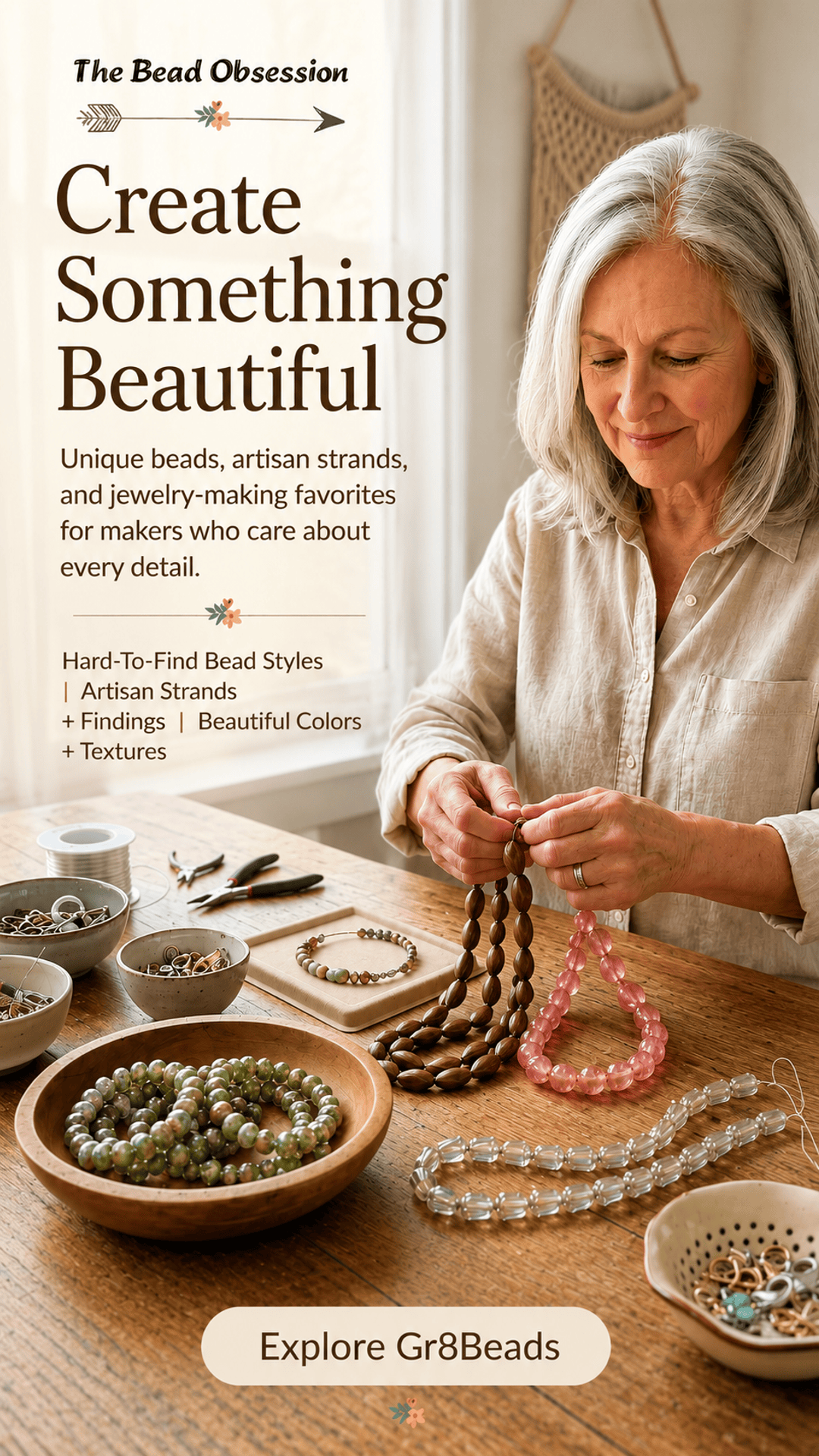 The Bead Obsession Facebook ad