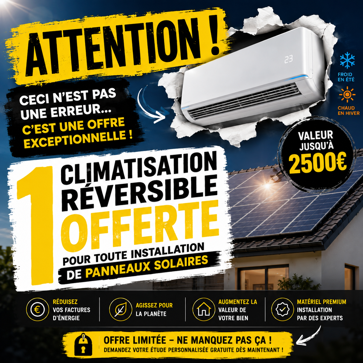Mon Aide Solaire Facebook ad: Panneau Solaire - Haute-Vienne