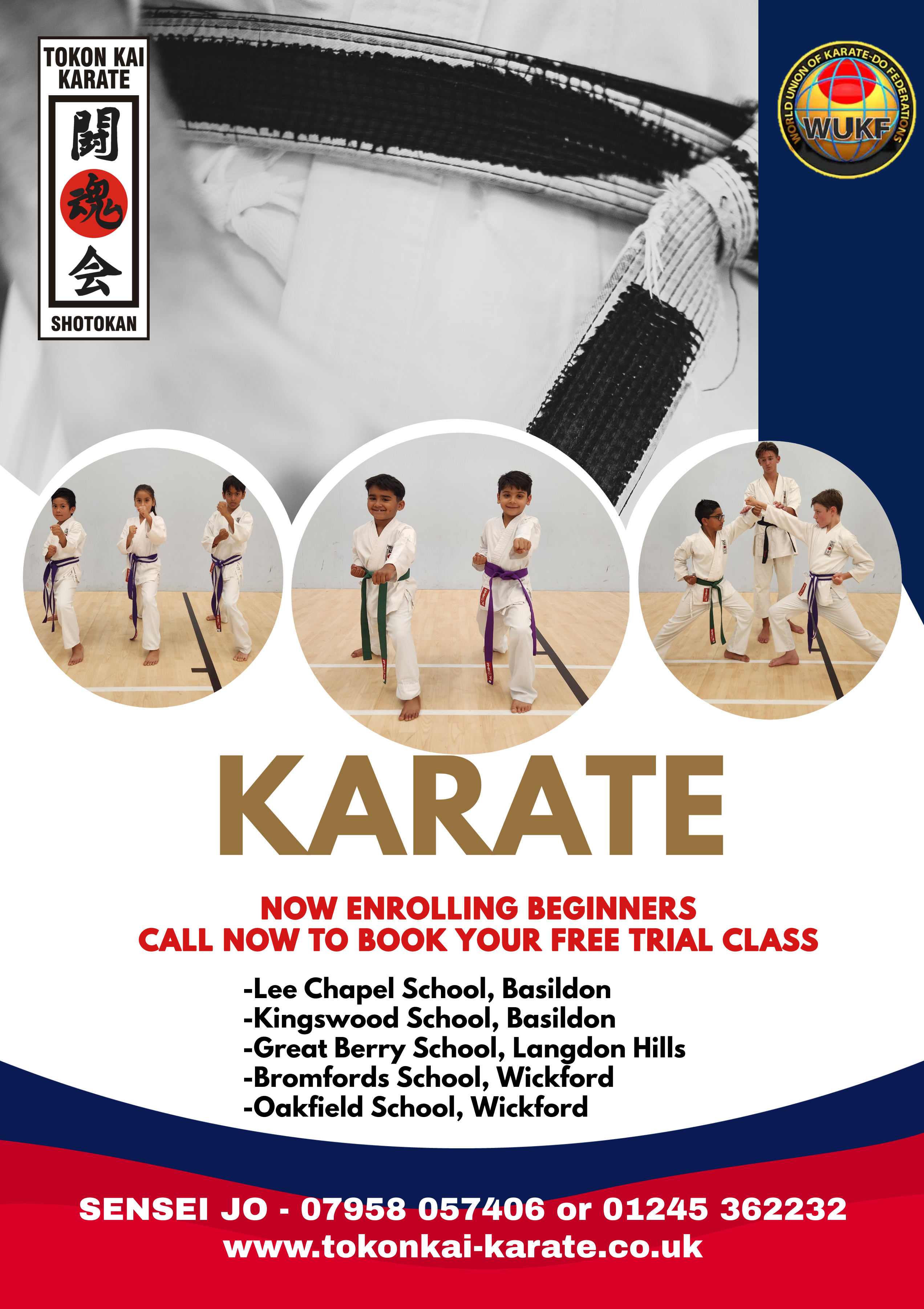 Tokon Kai Karate Association Facebook ad: Home | Tokon Kai - karate classes for children and adults