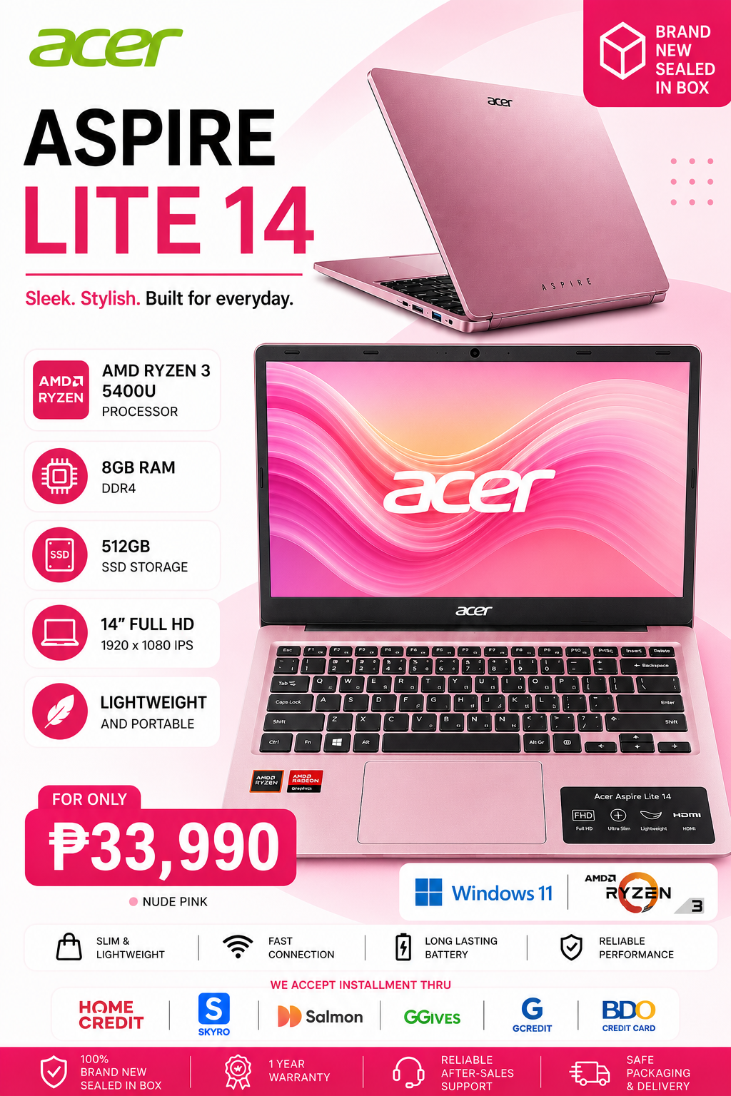 Alcess Laptop and Computer Accessories Davao City Main Branch Facebook ad