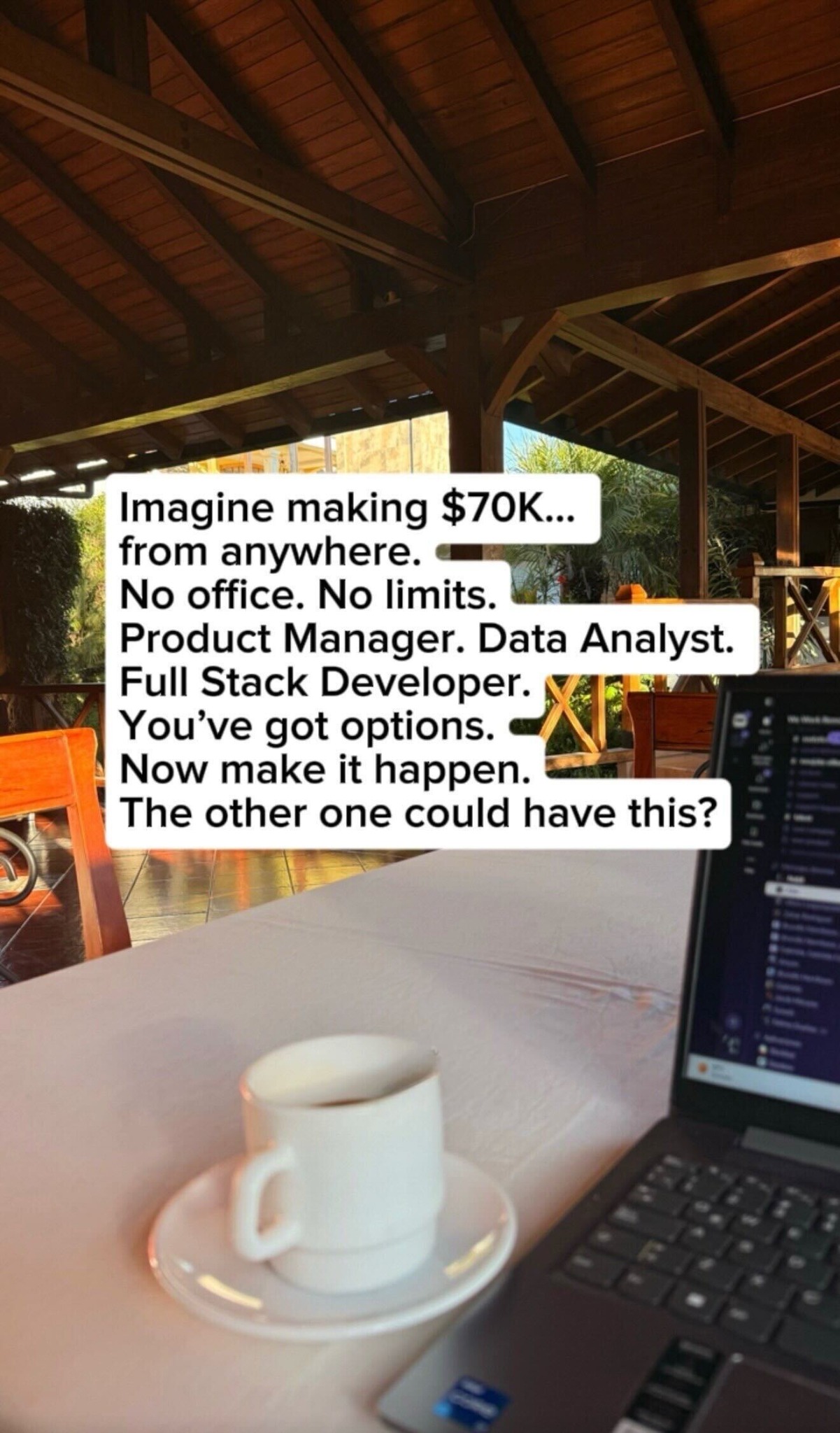 We Work Remotely Facebook ad
