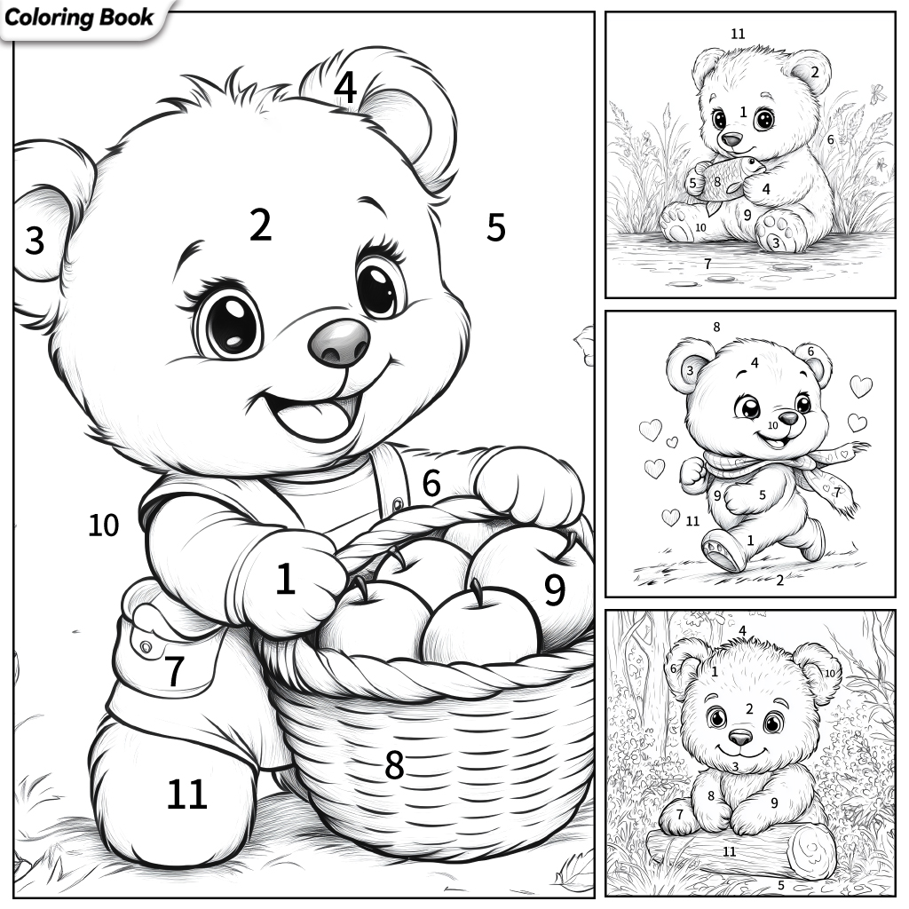 Coloring Book - Color by Number Facebook ad