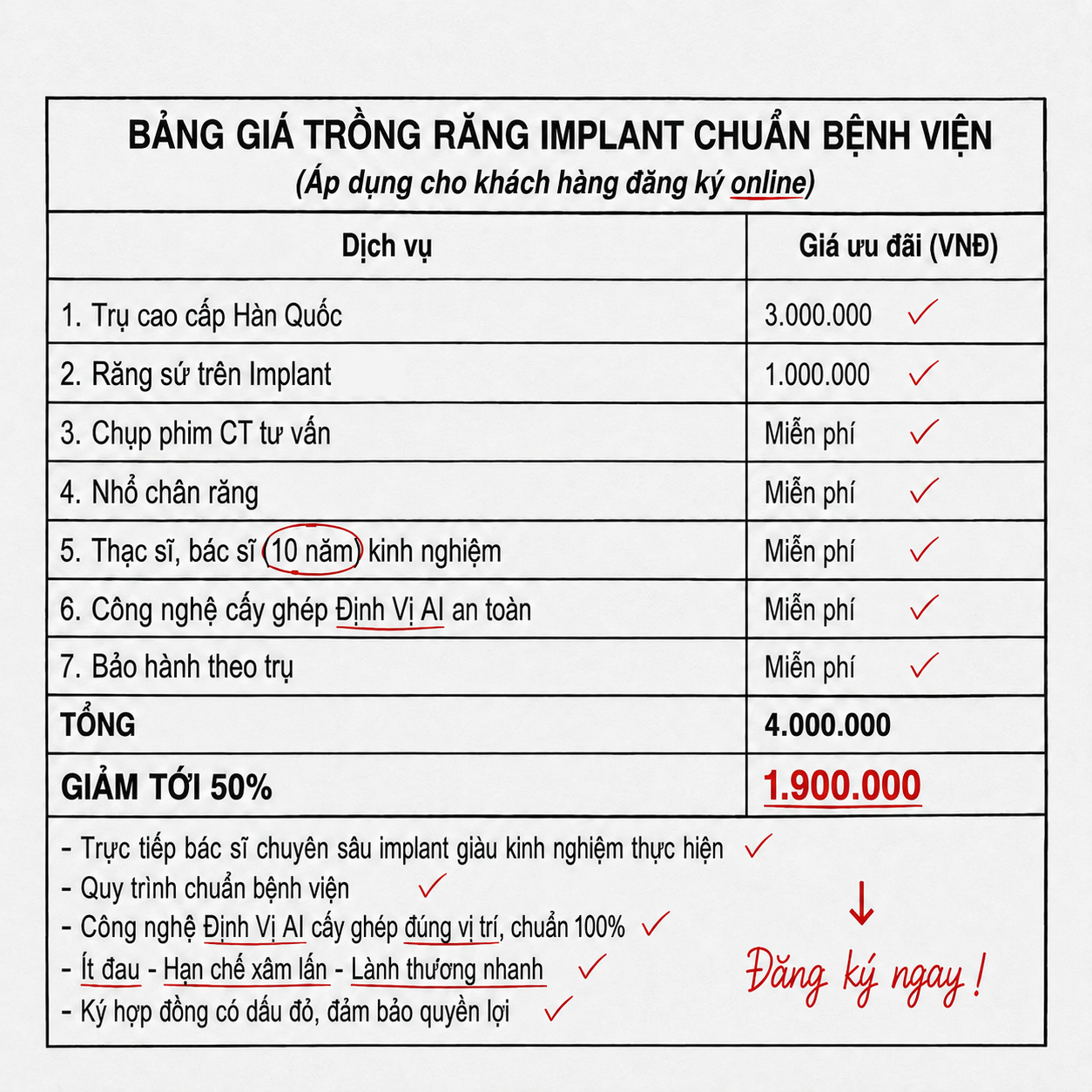 Trung Tâm Phục Hình Răng Việt Pháp - Chi Nhánh Gia Lai Facebook ad: Nhắn Tin Hoặc Để Lại SĐT Nhận Ngay Hàm Răng Mới