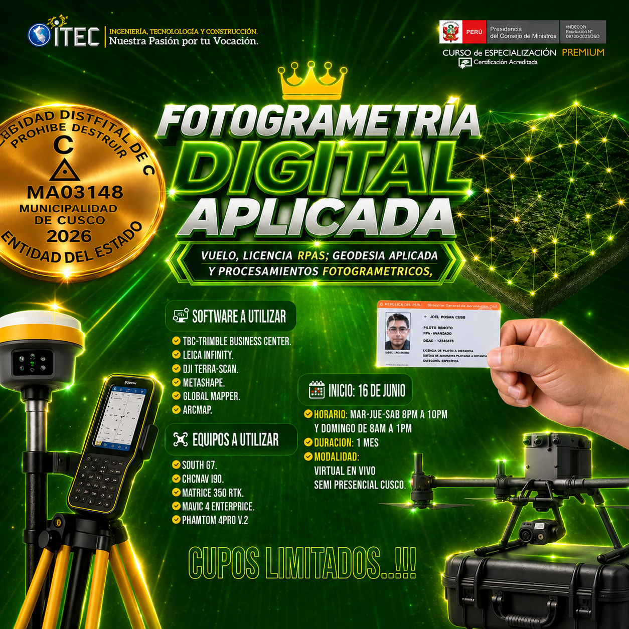 ITEC - SEDE Principal. Facebook ad from Jun 4, 2026