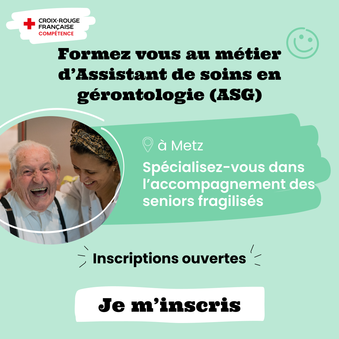 Croix-Rouge Compétence Facebook ad: Inscris-toi dès maintenant