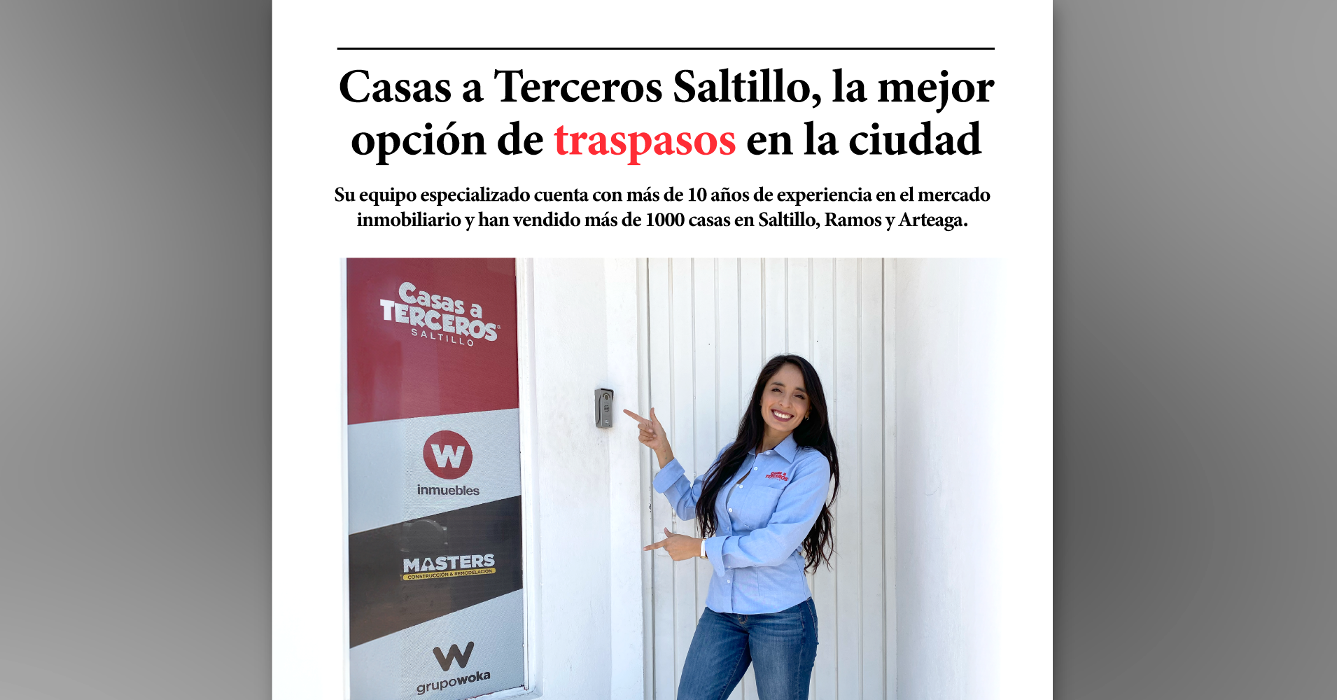 Casas a Terceros Saltillo Facebook ad from Dec 13, 2024