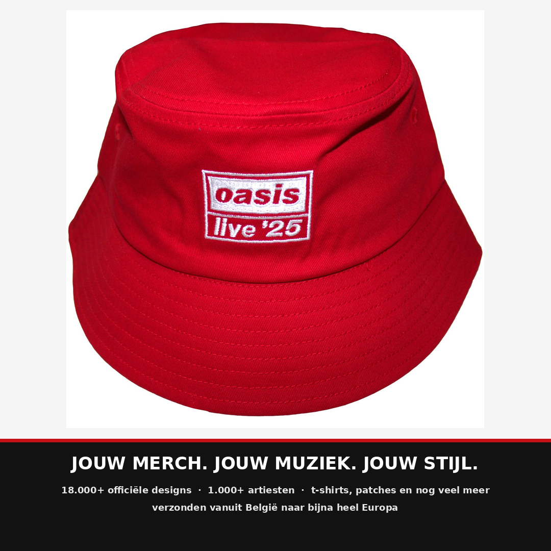 Rockwinkel Facebook ad: Oasis, Hat Live 25 Rood
