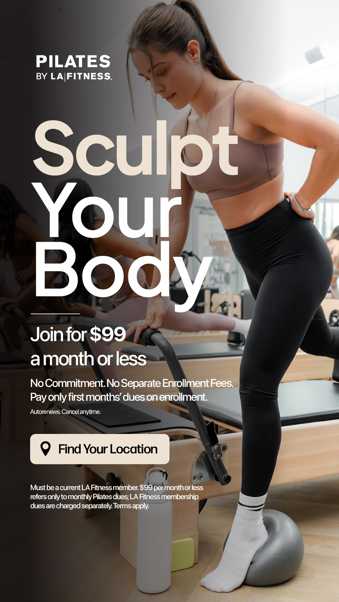 LA Fitness Facebook ad