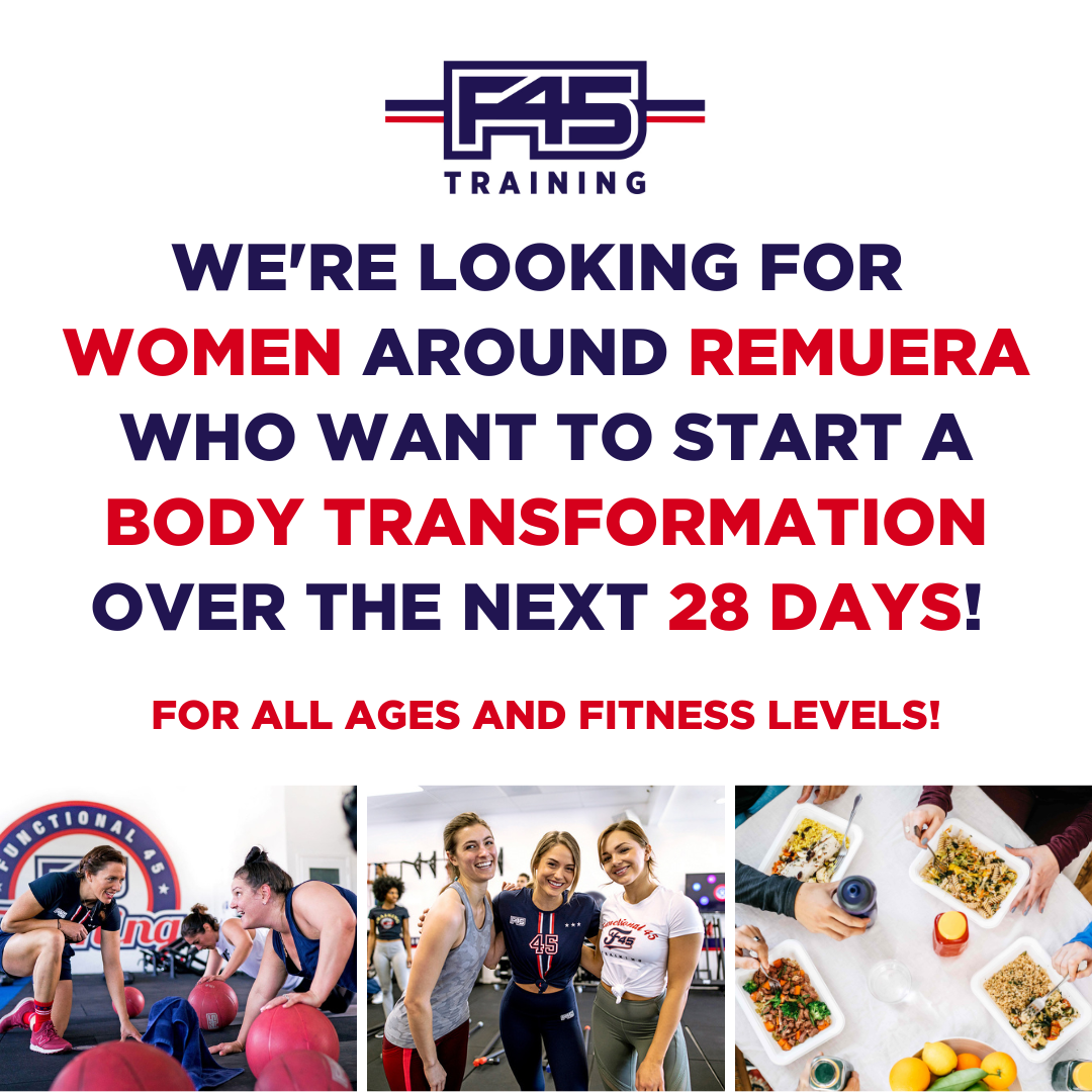 F45 Training Remuera Facebook ad: WOMEN'S 28 DAY TRANSFORMATION