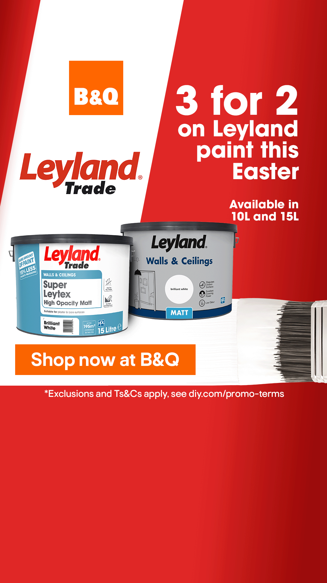 B&Q Facebook ad