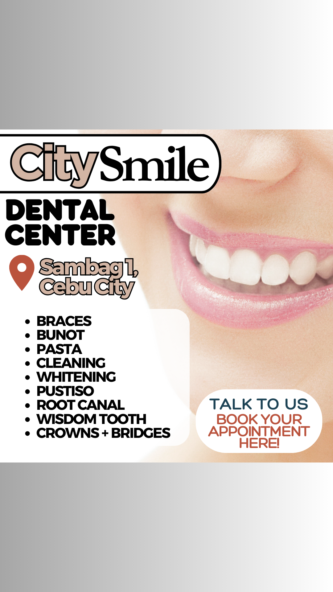 CitySmiles Dental Center Facebook ad from Oct 30, 2025