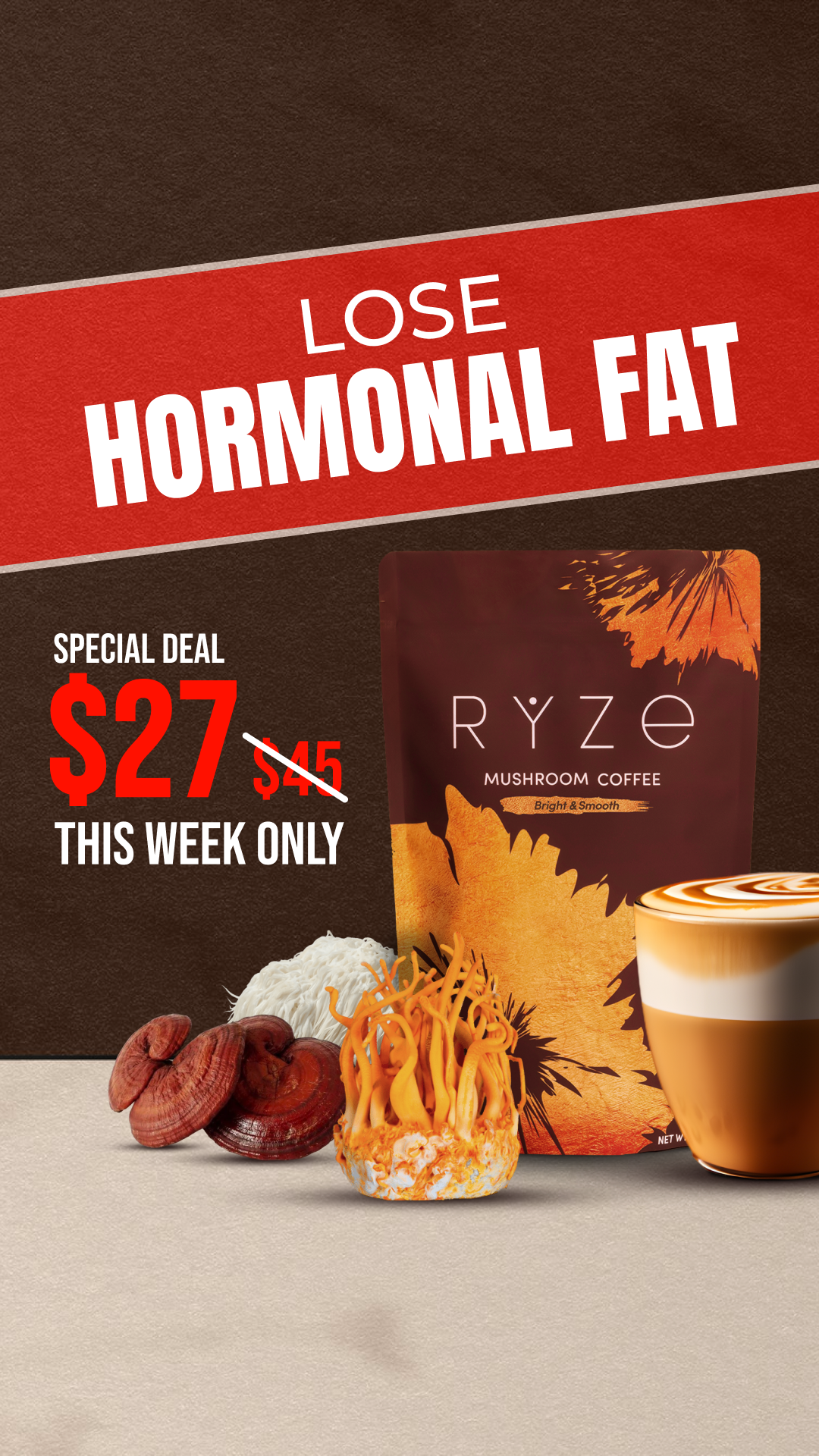 RYZE Superfoods Facebook ad