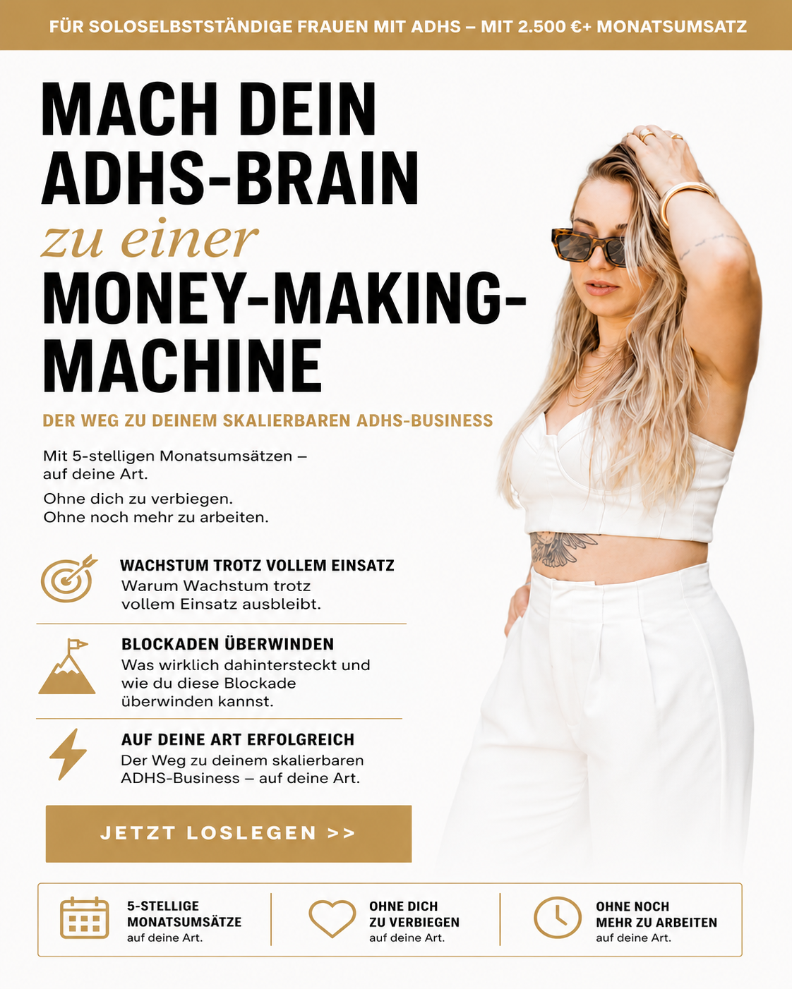 Annika Walter Business-Coaching Facebook ad: Unternehmerin mit ADHS?