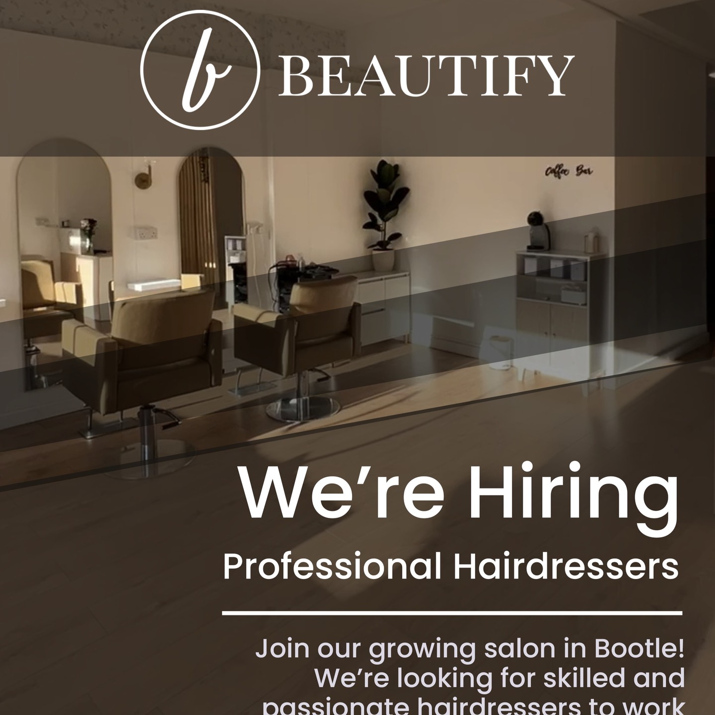 Beautify Studio Facebook ad: WE’RE HIRING!