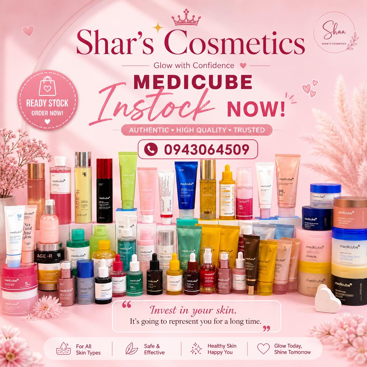 Shar’s Cosmectis Facebook ad: ကဲ LADY တို့အတွက် MEDICUBE SHOWROOM မှ မင်