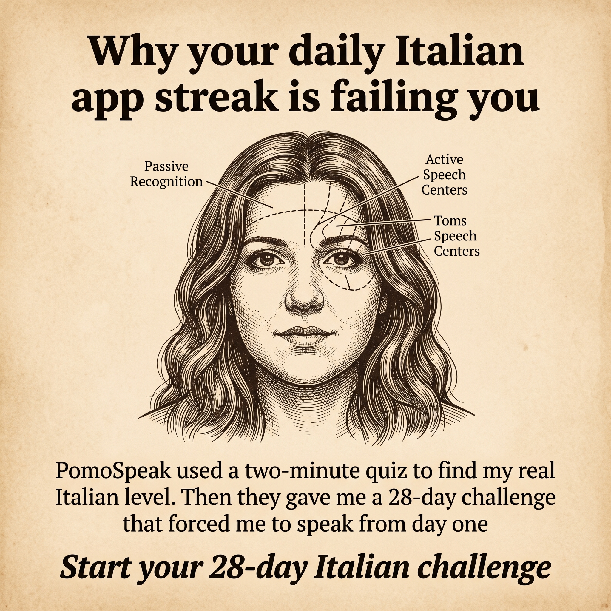 PomoSpeak Tutor Facebook ad
