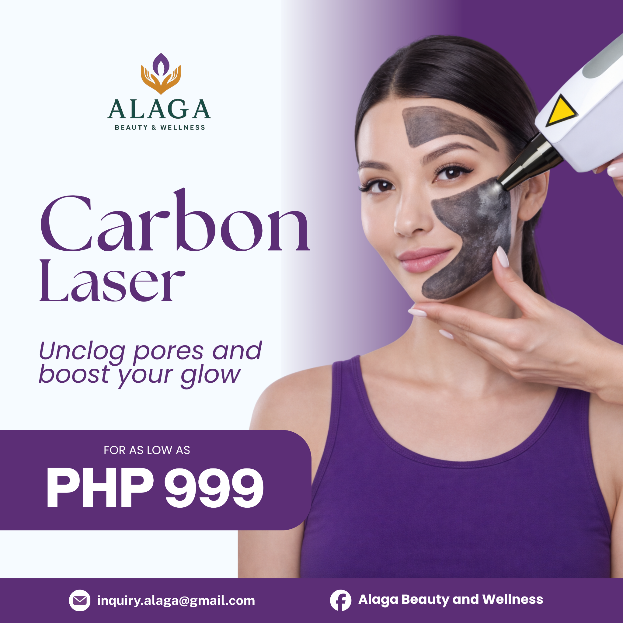 Alaga Beauty & Wellness Facebook ad: Send us a message today!